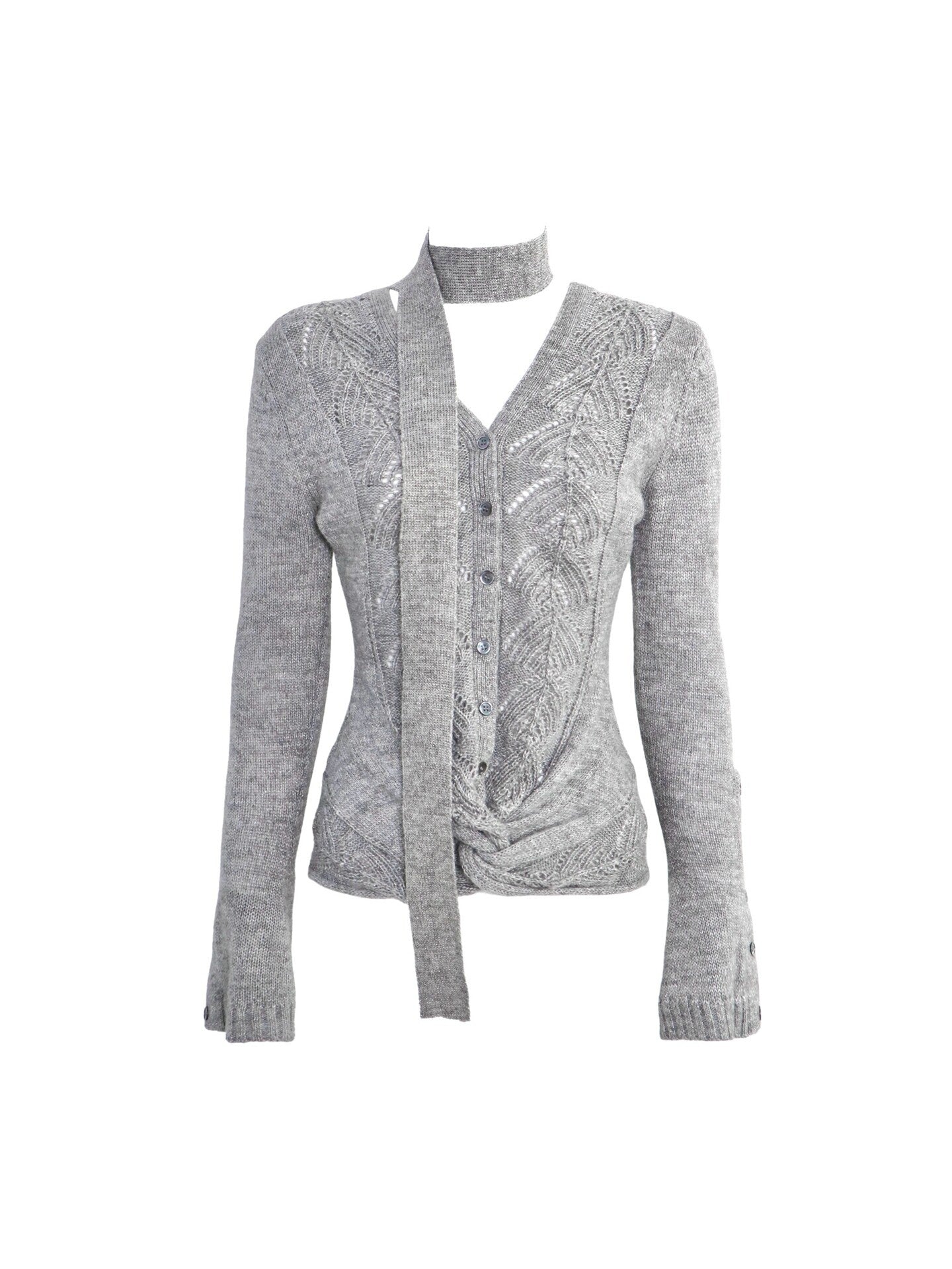 Flowers_birds_Market_Backless_V-neck_Cotton_Knit_Slim_Fit_Cropped_Casual_Ladies_Striped_Cardigans_MISSTT