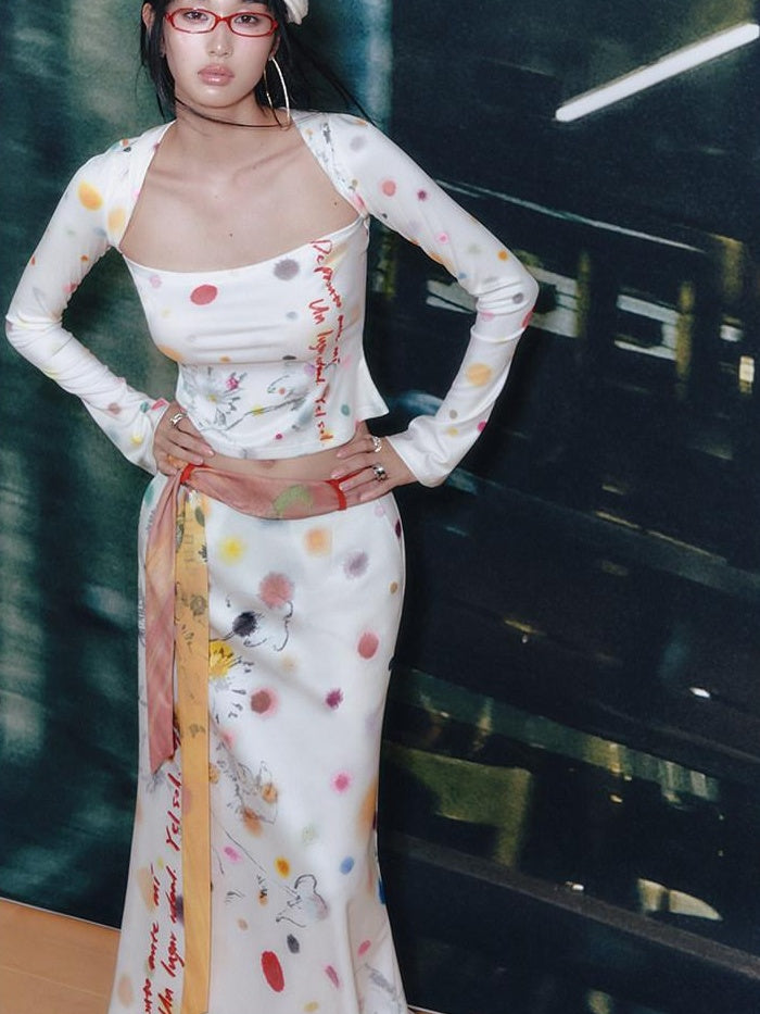 OfAkiva High Waist Printed Floral A Line Relaxed Fit Zipper Casual Women Maxi Skirts