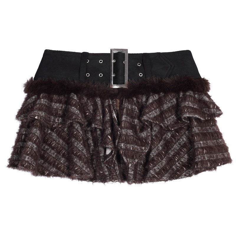 Nico_Molly_Colorfast_Slim_Cinched_Patchwork_V-neck_Striped_Knit_Women_Top_&_Skirt_Sets_MISSTT
