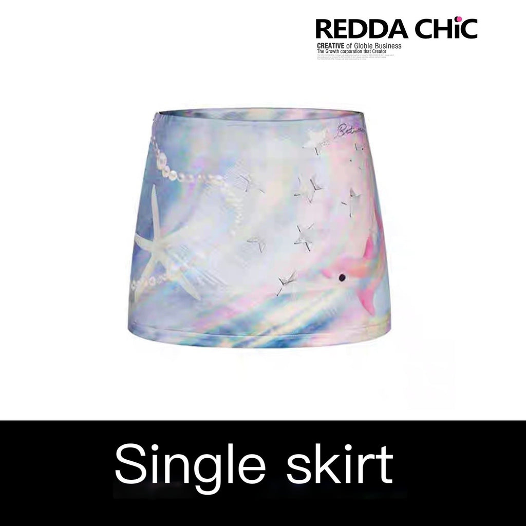 REDDACHIC_Y2K_Dreamy_Gradient_Printed_A_Line_Bodycon_Women'S_Triacetate_Mini_Skirts_MISSTT