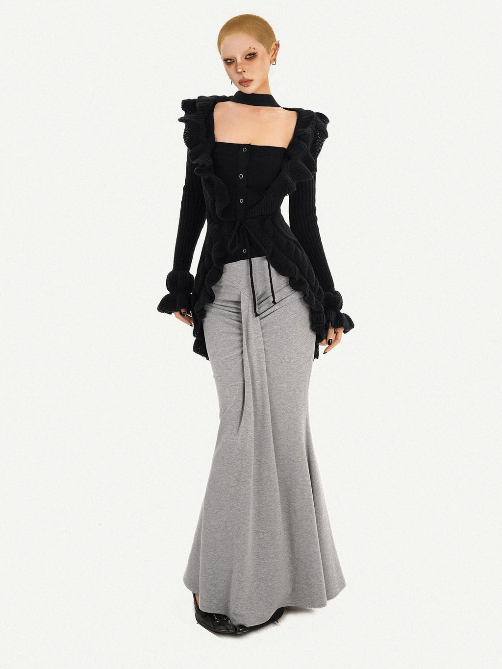 Nico Molly Sleek Slim Fit Street Style Solid Black One Size Youth Crop Tube Tops