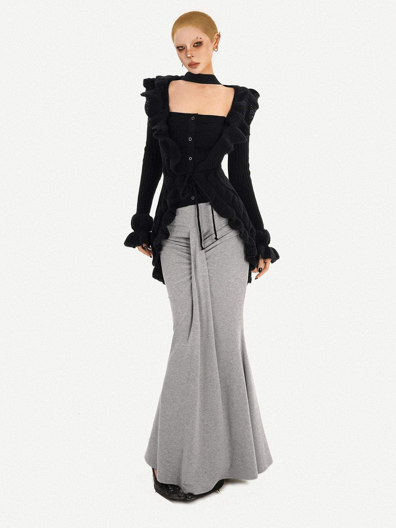 Nico Molly Sleek Slim Fit Street Style Solid Black One Size Youth Crop Tube Tops