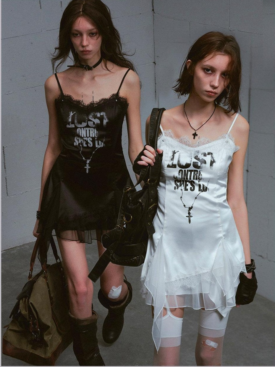 Cest Nous Cinched Waist Street Style Sleeveless A Line Spaghetti Strap Casual Minidresses