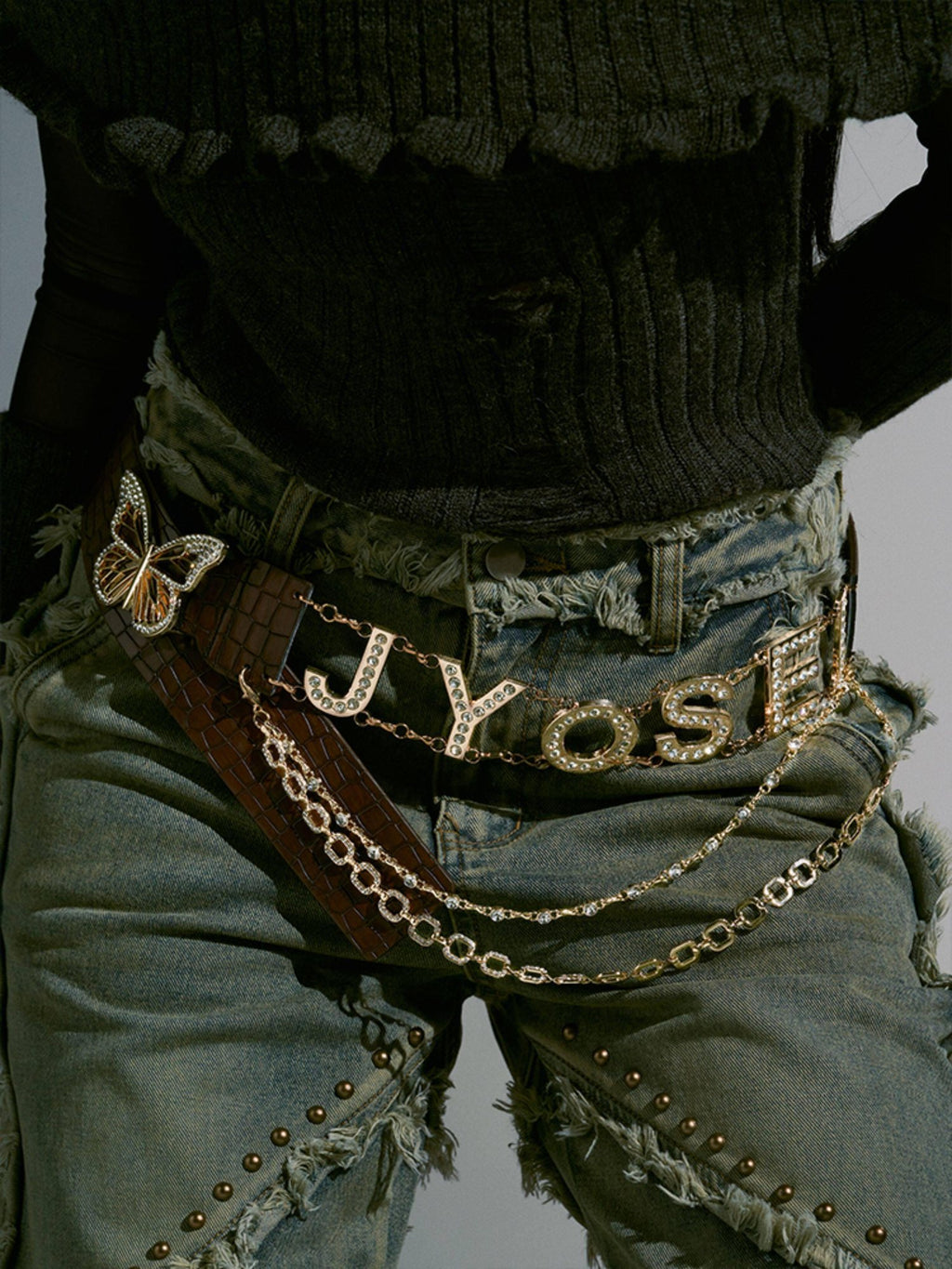 JYOSEI Durable Pu Leather Adjustable Alloy Buckle Versatile Unisex Youth 108Cm Belts