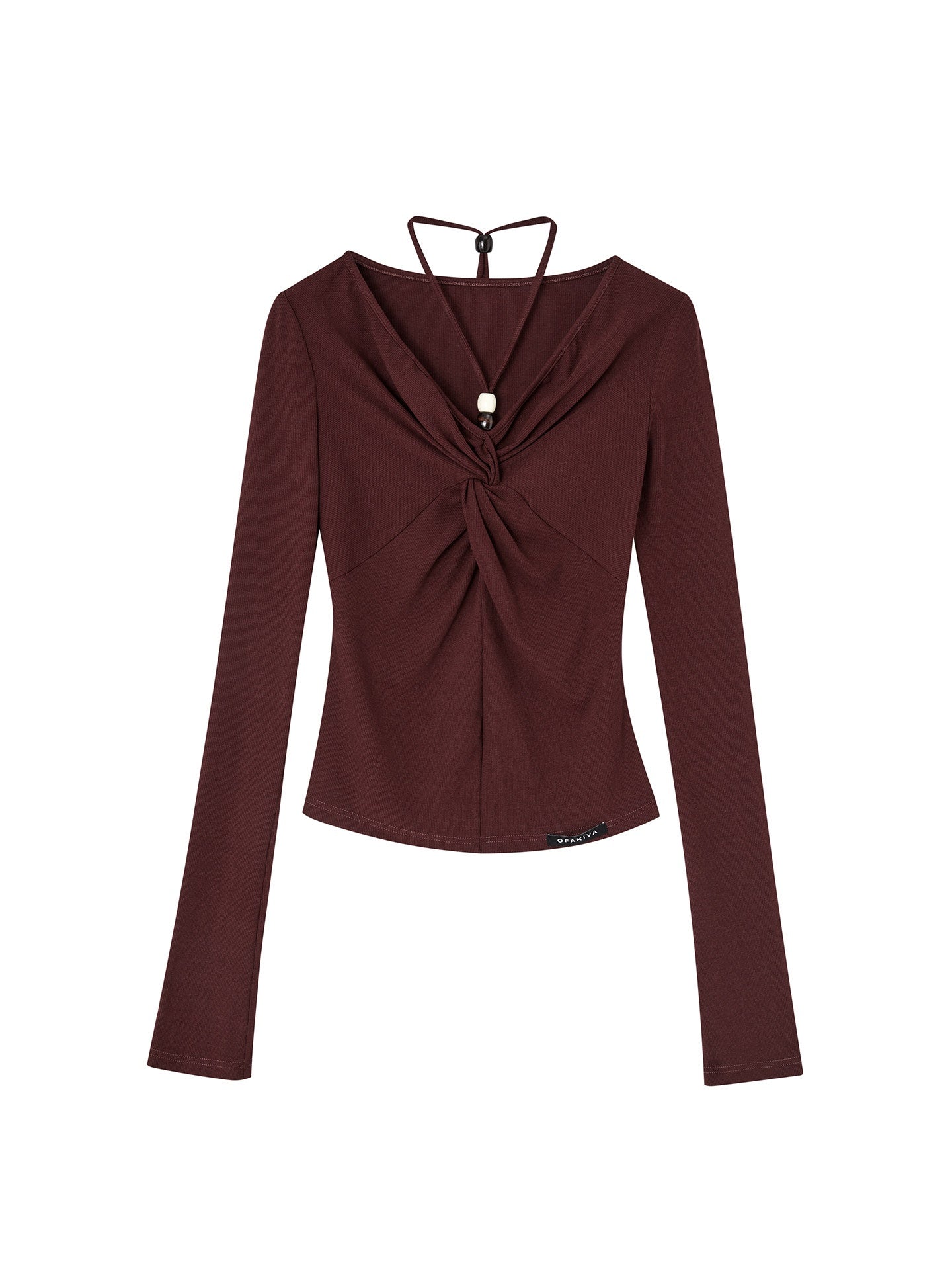 OfAkiva_Romantic_Tie_Front_Slim_Fit_High_Waist_Women_Long_Sleeve_T-Shirts_MISSTT