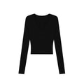 ZERO_Soft_Viscose_Knit_Slim_Fit_Casual_Cropped_Women_Long_Sleeve_T-Shirts_MISSTT