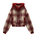 MAMC_Plaid_Red_Polyester_Panelled_Short_Lapel_Straight_Fit_Office_Cropped_Jackets_MISSTT