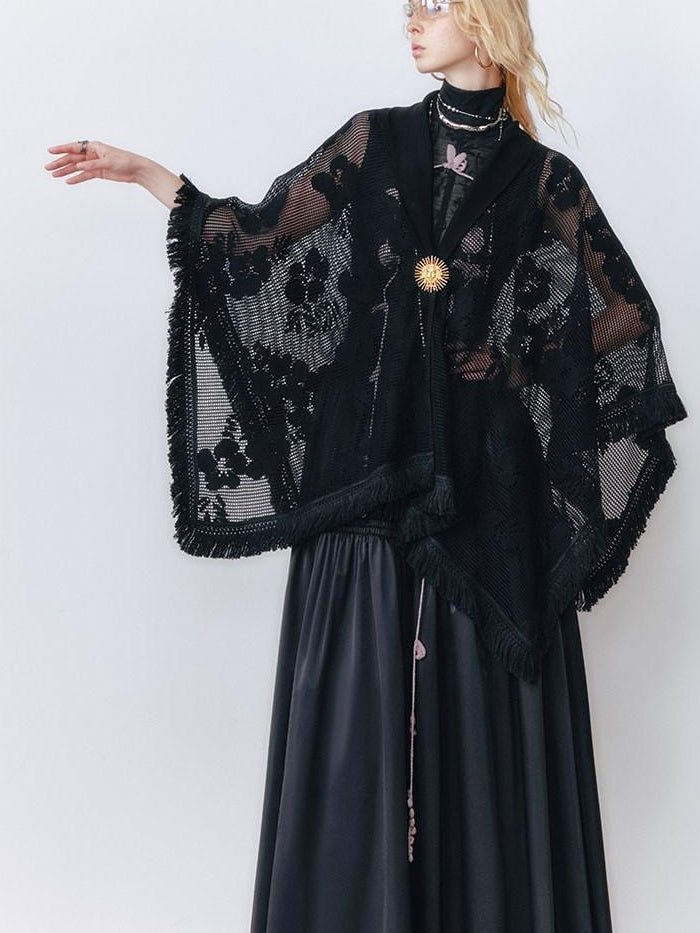 OfAkiva Korean Shawl Patchwork Solid Oversized Scarf Decorative Women Cardigans