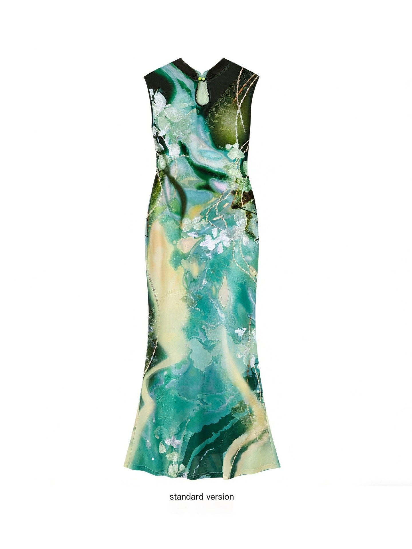 OfAkiva_Printed_High_Waist_Stand_Collar_Sleeveless_Slim_Mermaid_Women_Maxi_Dresses_MISSTT