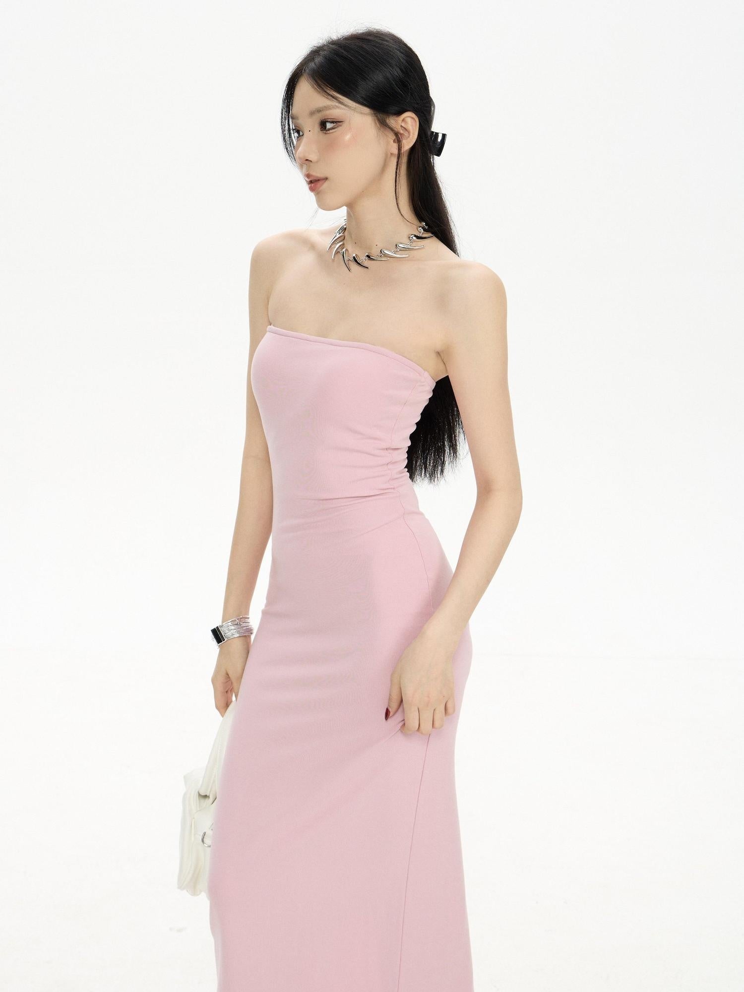ZERO Viscose Knit Sleeveless Pencil Natural Waist Casual Women Pullover Maxi Dresses