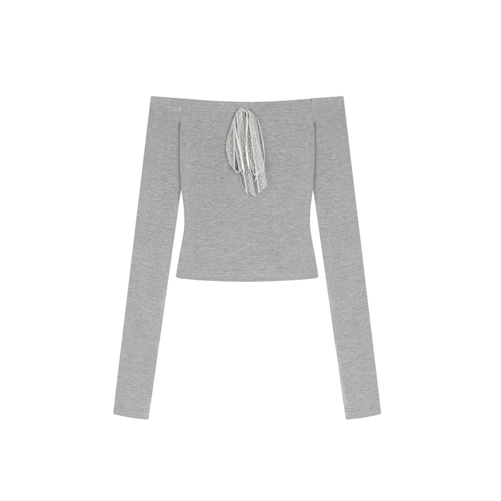 ZERO_Soft_Viscose_Slim_Fit_Casual_Straight_Neck_Gray_Womens_Long_Sleeve_Crop_Tops_MISSTT