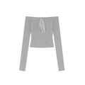 ZERO_Soft_Viscose_Slim_Fit_Casual_Straight_Neck_Gray_Womens_Long_Sleeve_Crop_Tops_MISSTT