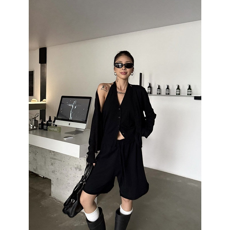 ZERO_Mid_Stretch_3_Piece_Casual_Cropped_Long_Sleeve_Top_Long_Pants_Top_&_Pants_Sets_MISSTT
