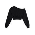 ZERO_Medium_Stretch_Viscose_Loose_Long_Sleeve_Casual_Women_Black_Top_&_Skirt_Sets_MISSTT