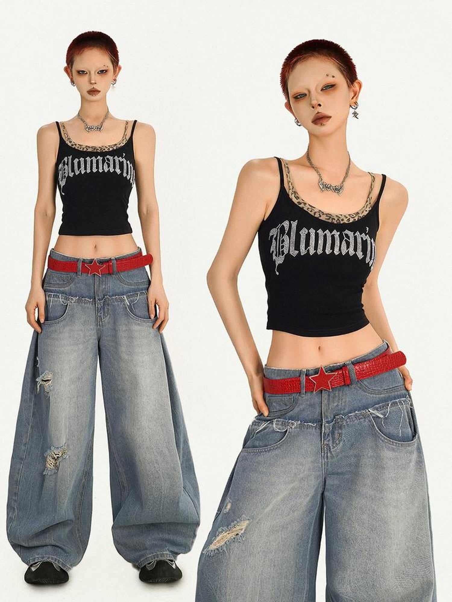 Nico Molly Padded Streetwear Slim Spaghetti Strap Women Yoga Letter Print Black Camisoles