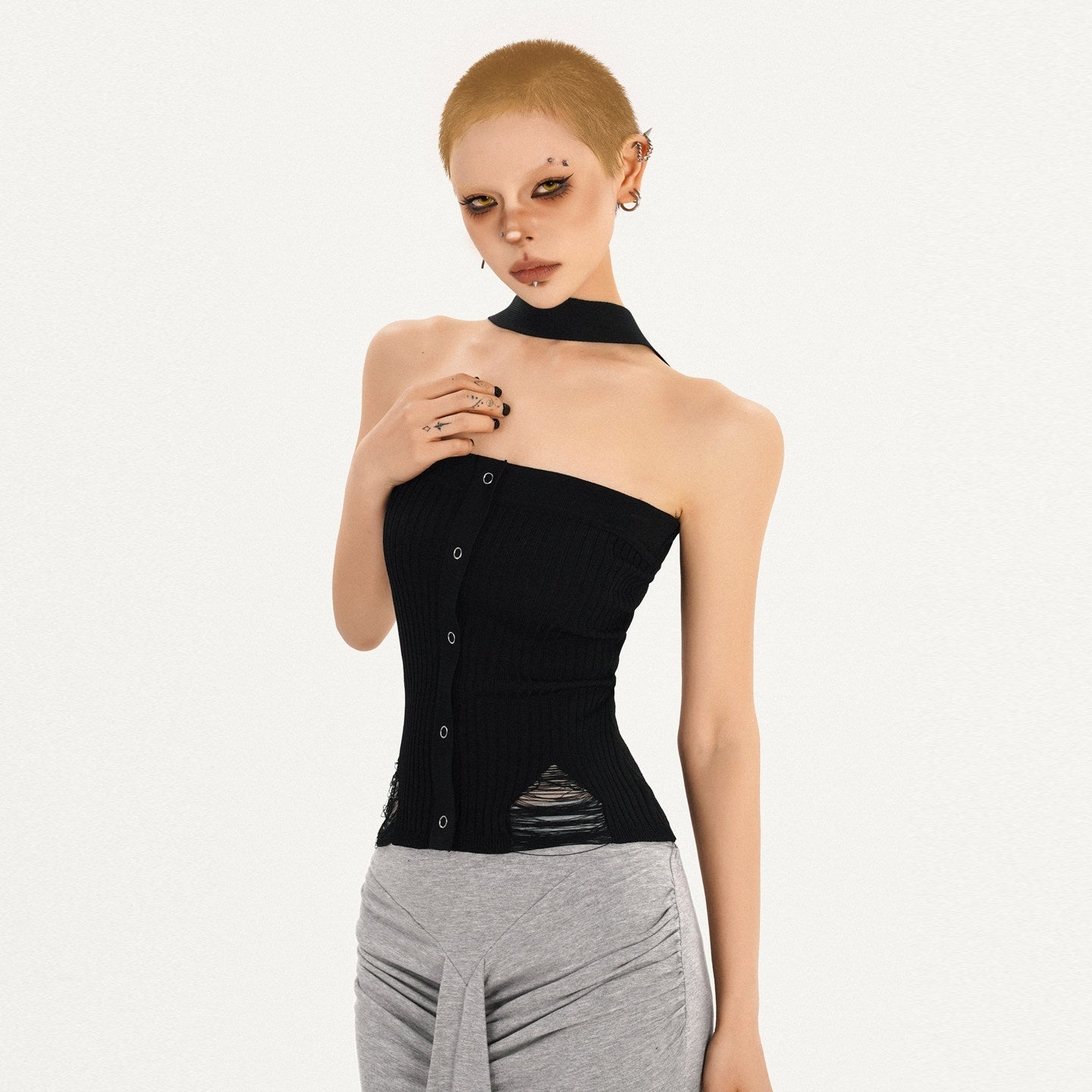Nico_Molly_Sleek_Slim_Fit_Street_Style_Solid_Black_One_Size_Youth_Crop_Tube_Tops_MISSTT