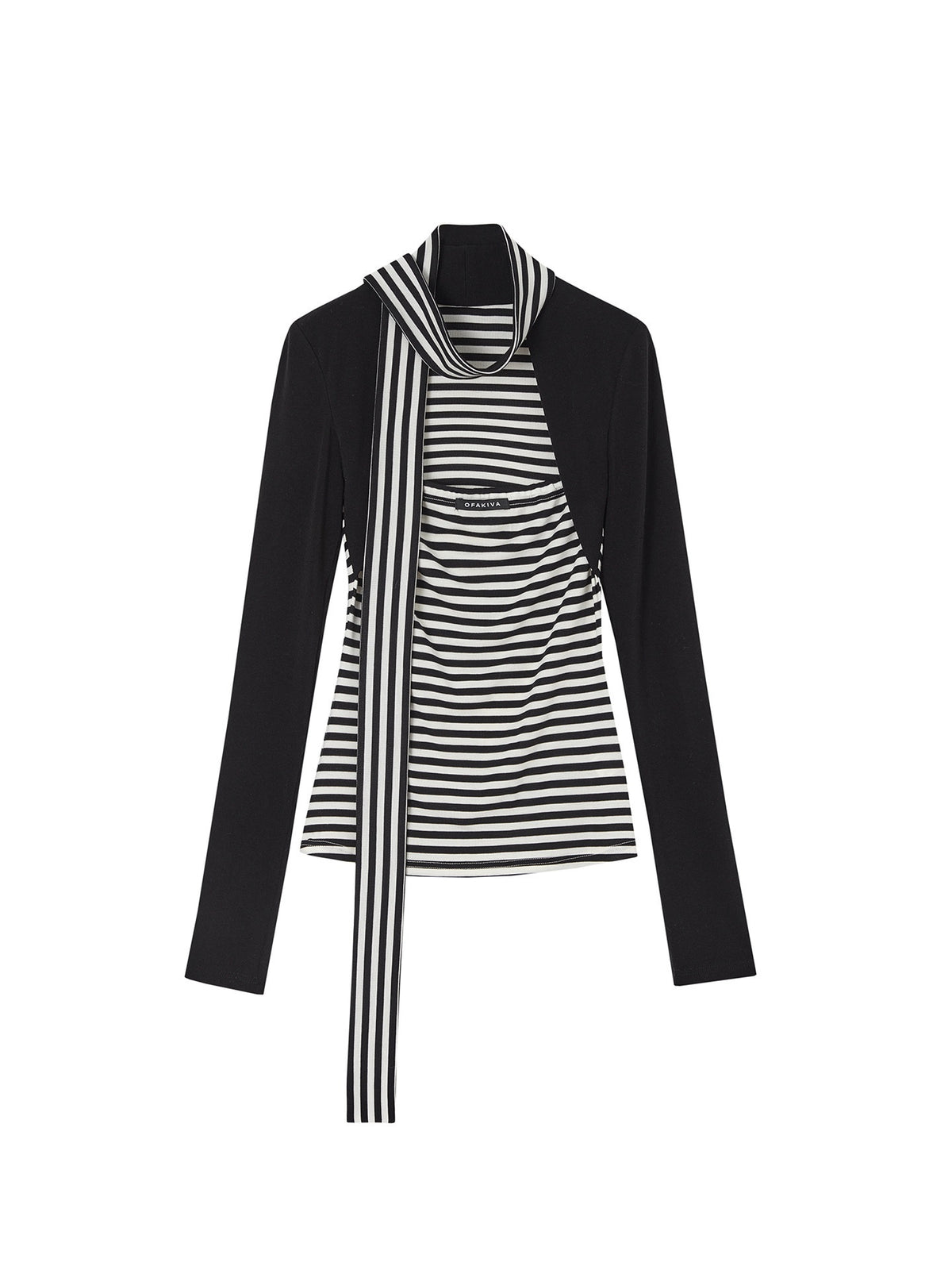 OfAkiva_Slimming_Striped_Faux_Layer_Square_Neck_Crop_Womens_Casual_Long_Sleeve_T-Shirts_MISSTT