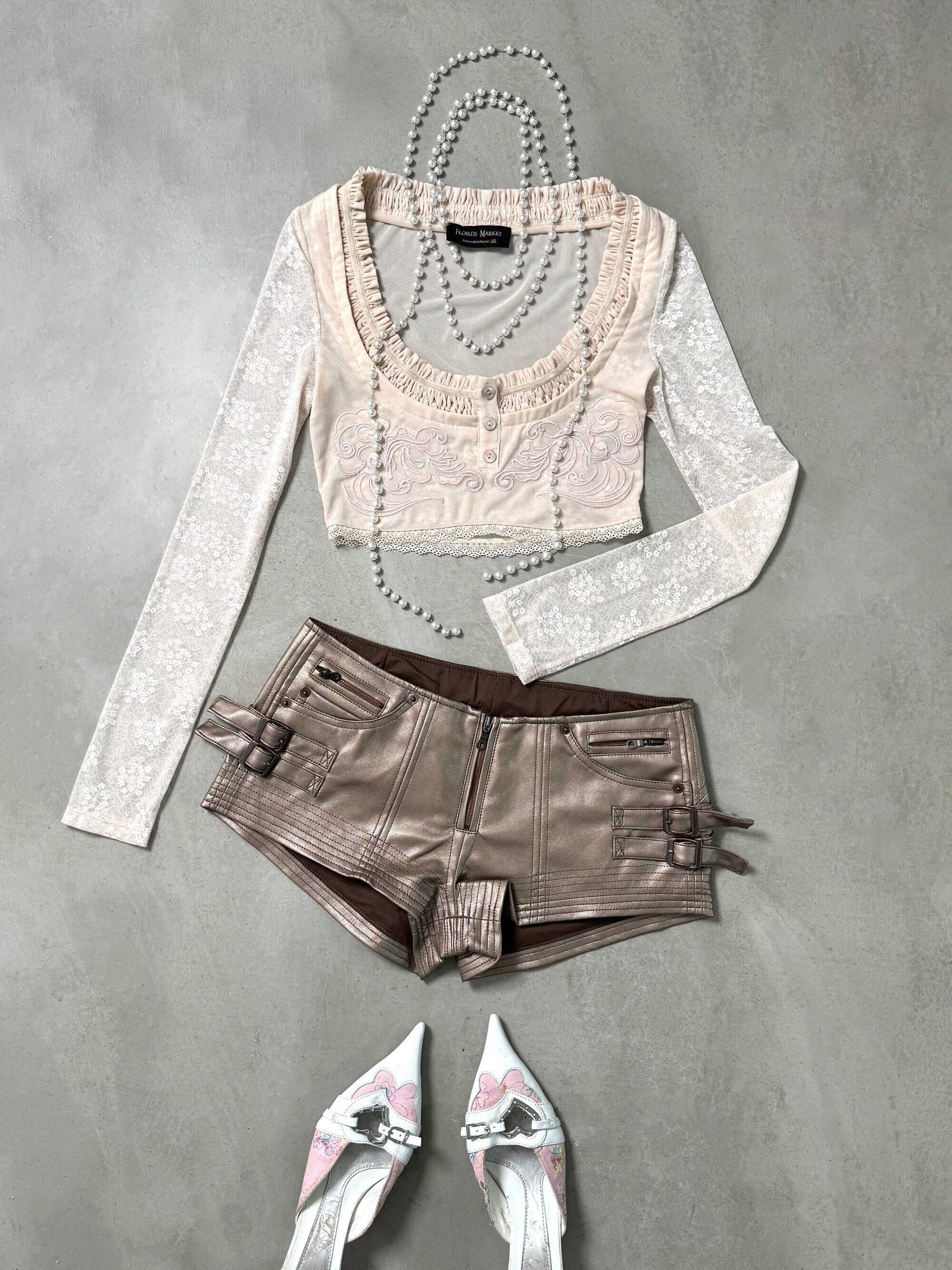Flowers_birds_Market_Bow_Detail_Cropped_Spliced_Slim_Casual_Round_Neck_Women_Long_Sleeve_T-Shirts_MISSTT