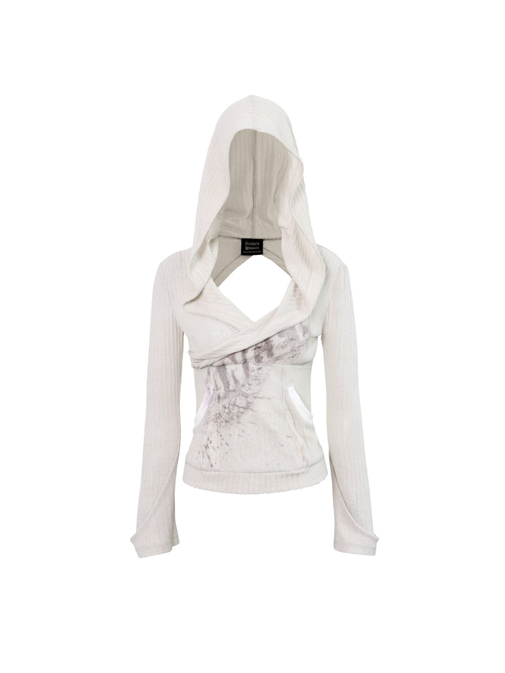 Flowers_birds_Market_Cozy_Printed_V-neck_Slim_Fit_Pullover_A_Line_Sleeve_Women_Pink_Coffee_Hoodies_MISSTT