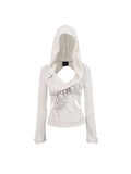 Flowers_birds_Market_Cozy_Printed_V-neck_Slim_Fit_Pullover_A_Line_Sleeve_Women_Pink_Coffee_Hoodies_MISSTT