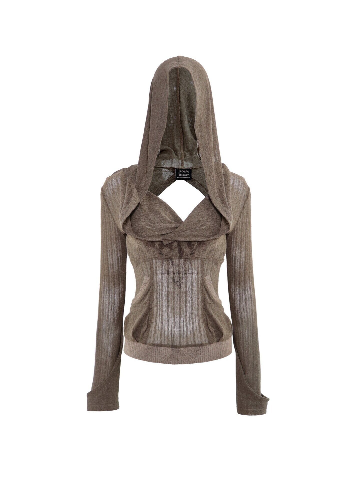 Flowers_birds_Market_Cozy_Printed_V-neck_Slim_Fit_Pullover_A_Line_Sleeve_Women_Pink_Coffee_Hoodies_MISSTT
