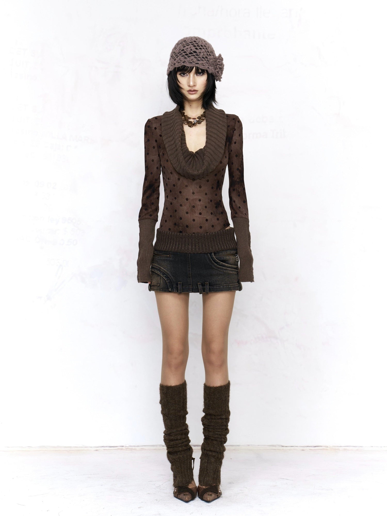 Flowers birds Market Distressed Patchwork Low Rise A Line Straight Casual Cotton Women Daily Skorts