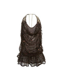 Flowers_birds_Market_Elegant_Halter_Neck_Natural_Waist_Sleeveless_Polyester_Brown_Slip_Mini_Dresses_MISSTT