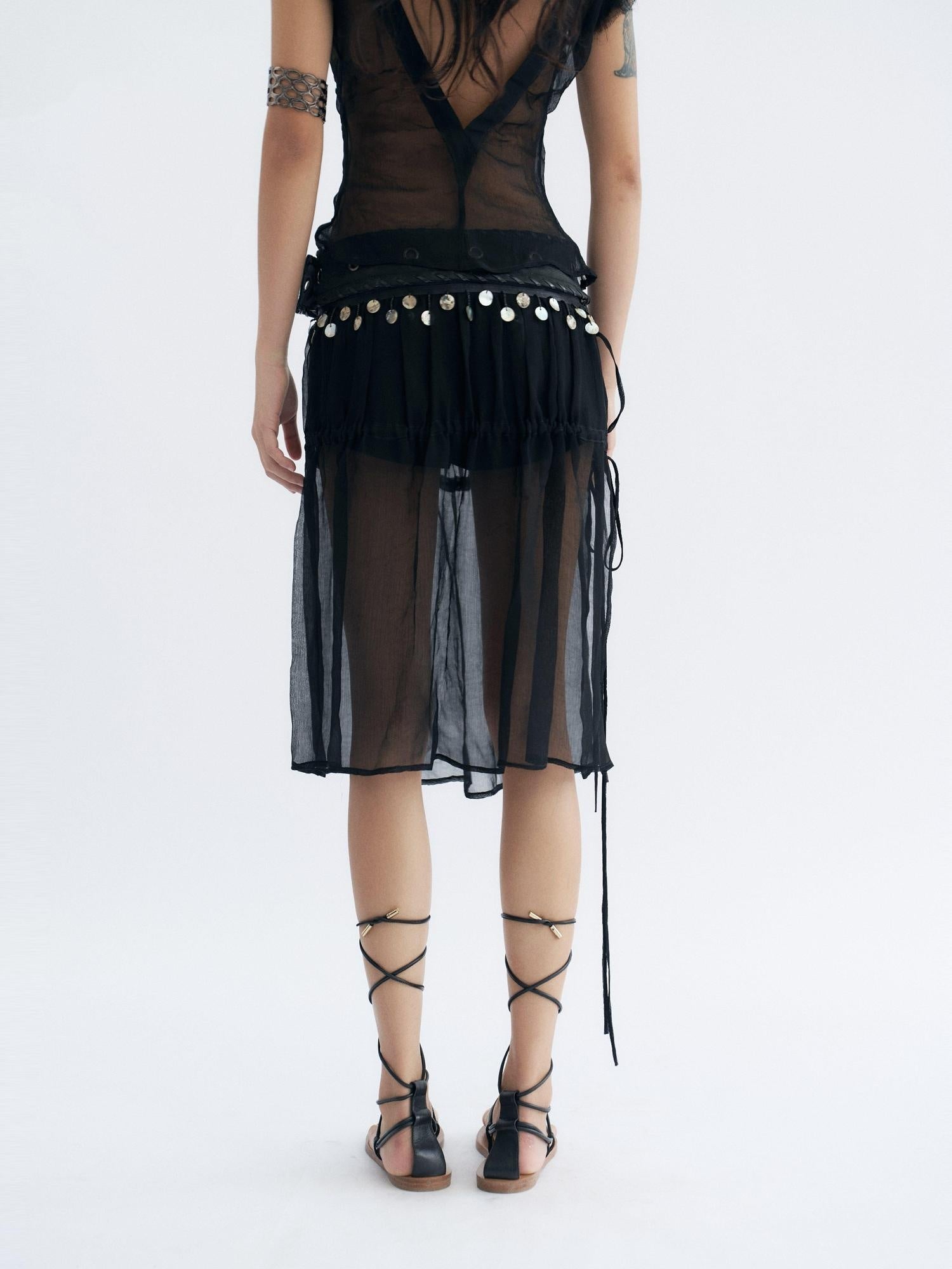 Flowers birds Market Fringe Pleated Cotton Denim Mid Waist A Line Relaxed Women Citywalk Midi Skirts