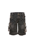 Flowers_birds_Market_High_Cotton_Micro_Stretch_Washed_Low_Rise_Straight_Pocket_Dark_Gray_Denim_Shorts_MISSTT