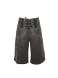 Flowers_birds_Market_High_Waist_Tie_Original_Wide_Leg_Women_Charcoal_Pockets_Denim_Shorts_MISSTT