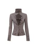 Flowers_birds_Market_Pleated_Long_Sleeve_Classic_Fit_Khaki_Dark_Gray_Knitwear_Women_Cardigans_MISSTT
