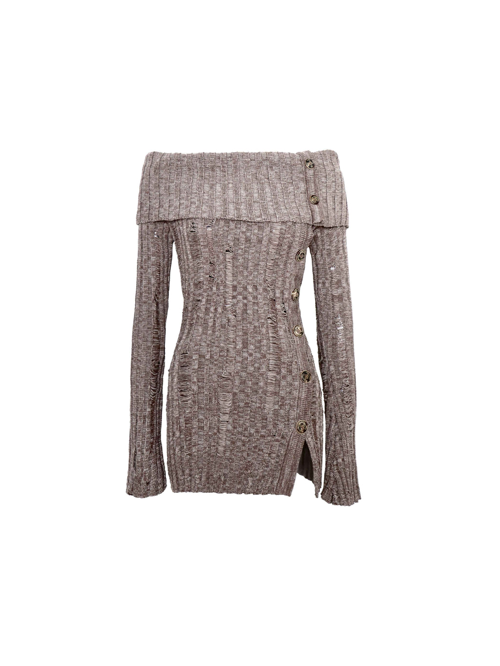 Flowers_birds_Market_Sexy_Open_Back_Distressed_One_Shoulder_Wool_Knit_Button_Detail_Women_Sweaters_MISSTT