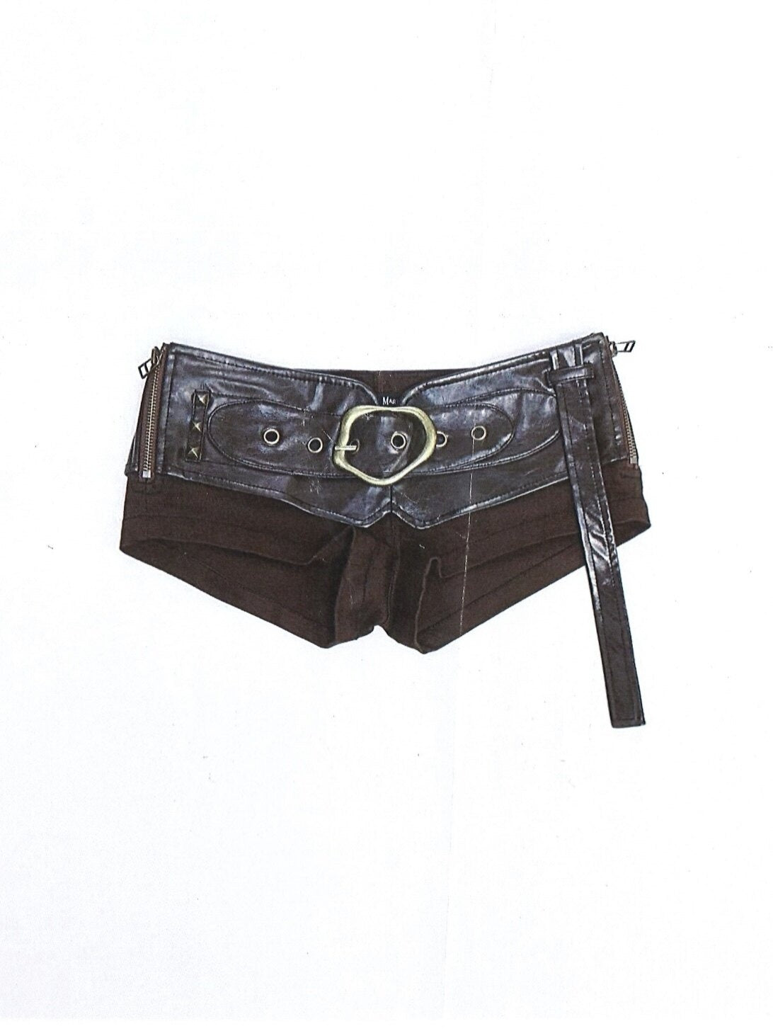 Flowers_birds_Market_Slim_Fit_Slight_Stretch_Natural_Waist_Deep_Brown_Womens_Tailored_Short_Trousers_MISSTT