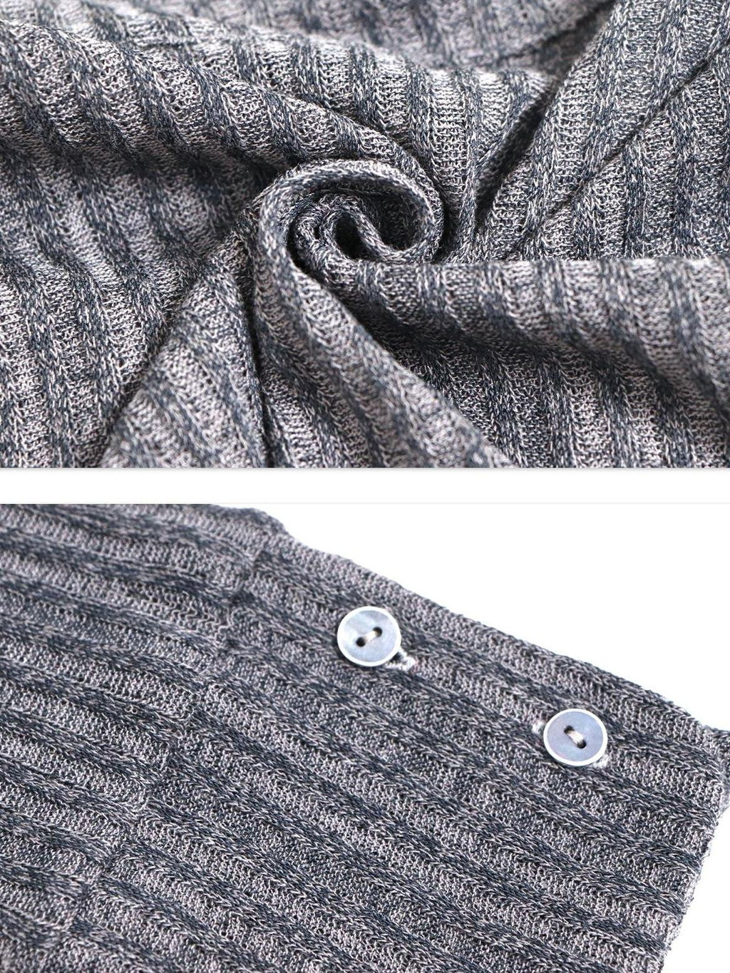 Flowers birds Market Soft V-neck Slim Fit Women Open Front Knit Long Sleeve Blue Grey Cardigans