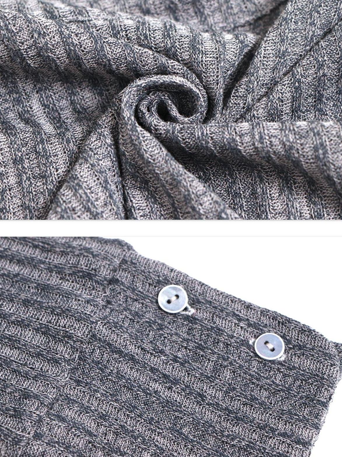 Flowers birds Market Soft V-neck Slim Fit Women Open Front Knit Long Sleeve Blue Grey Cardigans