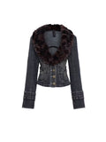 Flowers_birds_Market_Waist_Cinch_Vintage_Slim_Cropped_Button_Removable_Collar_Women_Denim_Jackets_MISSTT