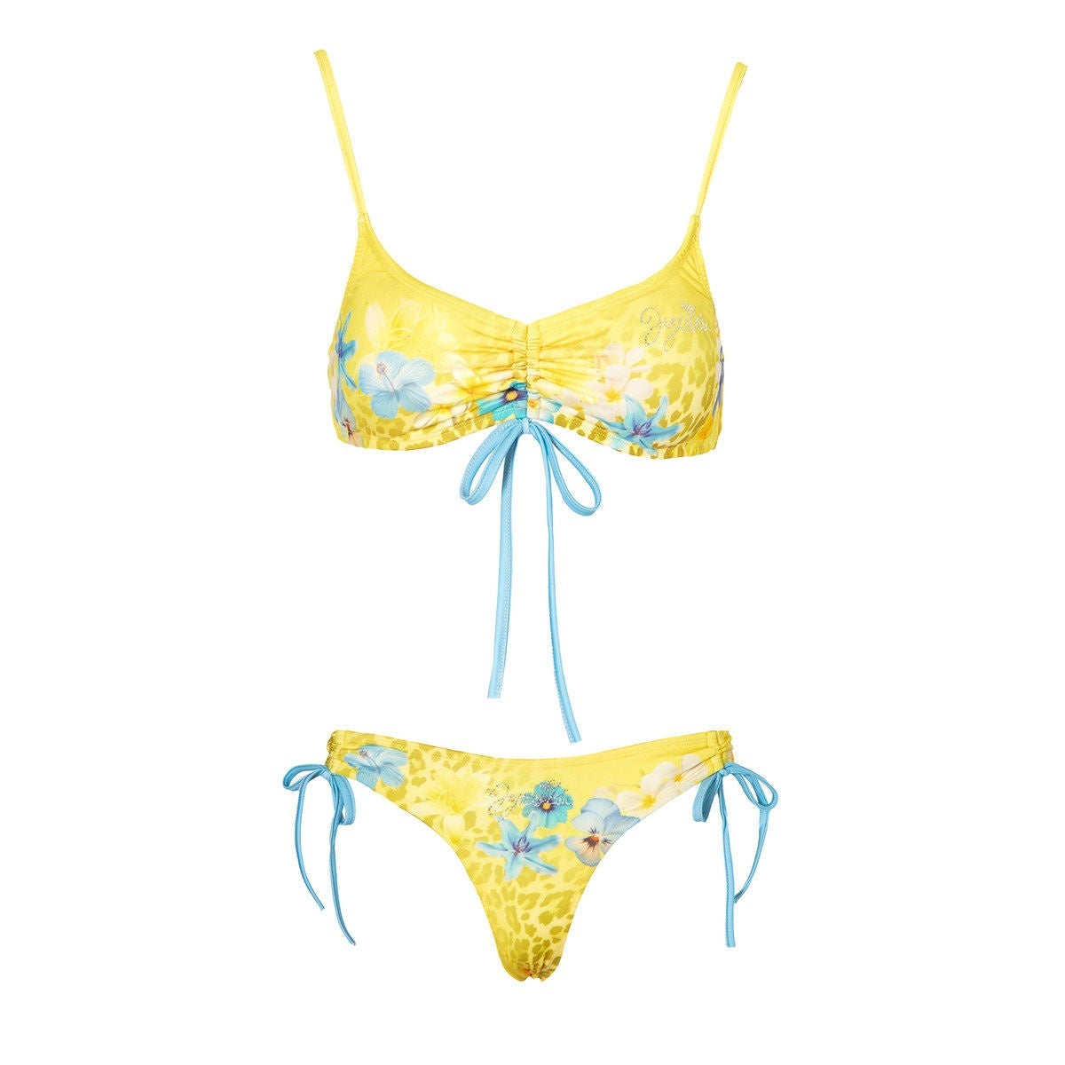 JYOSEI_Adjustable_Drawstring_Triangle_Bikini_Beachwear_Women_Top_&_Shorts_Sets_MISSTT