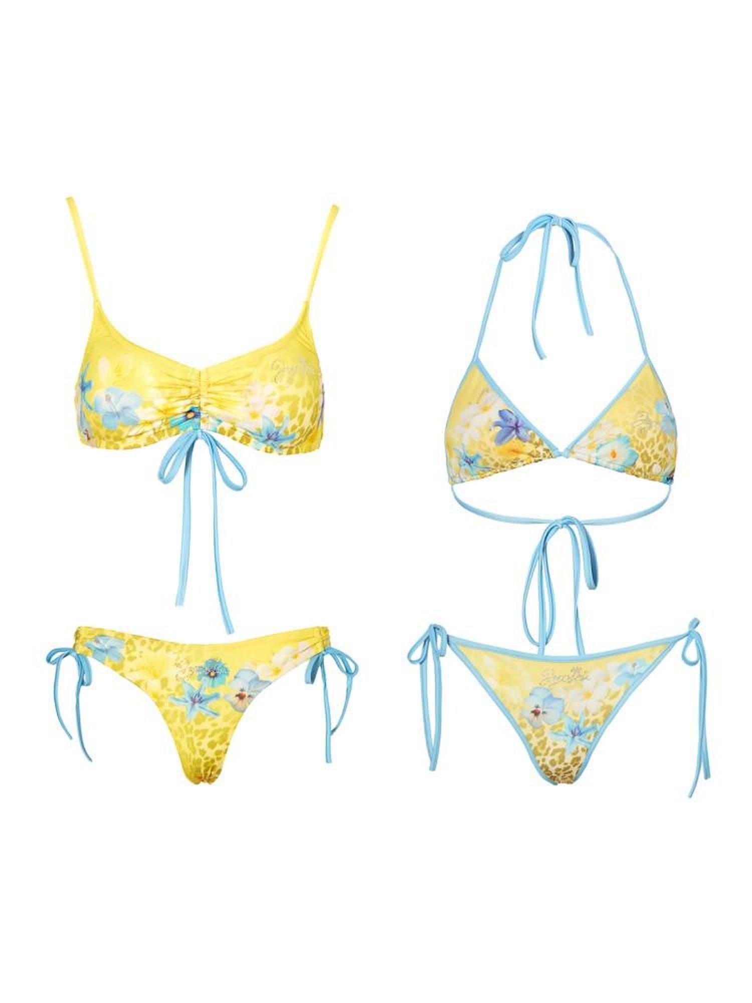 JYOSEI Adjustable Drawstring Triangle Bikini Beachwear Women Top & Shorts Sets