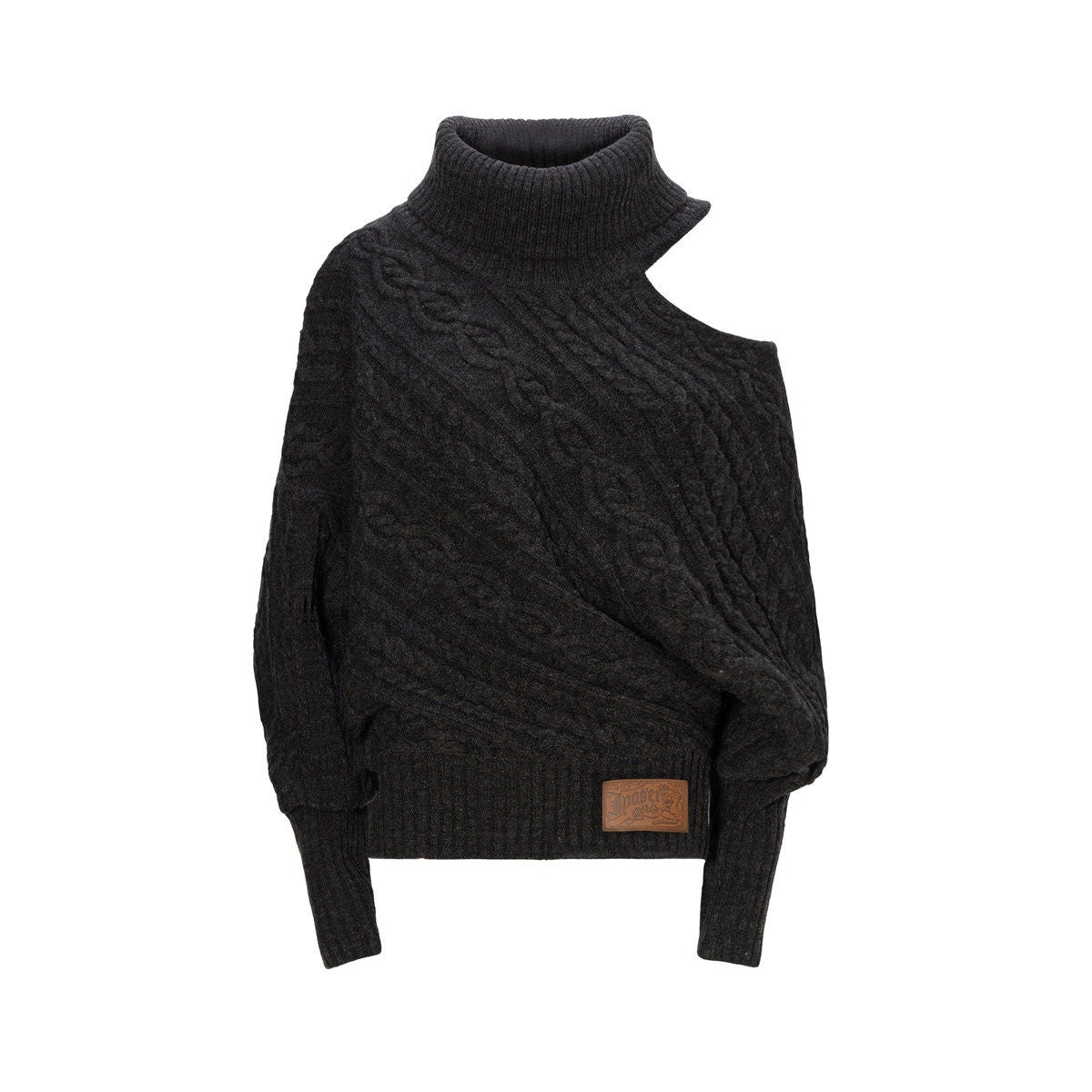 JYOSEI_Cozy_Thick_Knit_High_Neck_Asymmetric_Cutout_Oversized_Hollow_Diamond_Sweaters_MISSTT