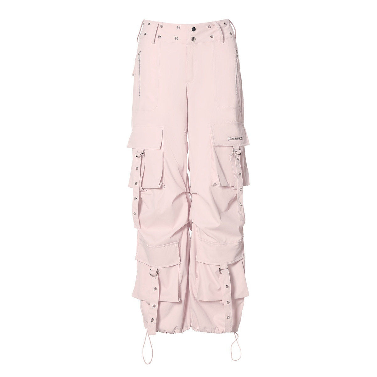 JYOSEI_Original_Pocket_Workwear_Loose_Mid_Rise_Metal_Trim_Women_Cargo_Pants_MISSTT