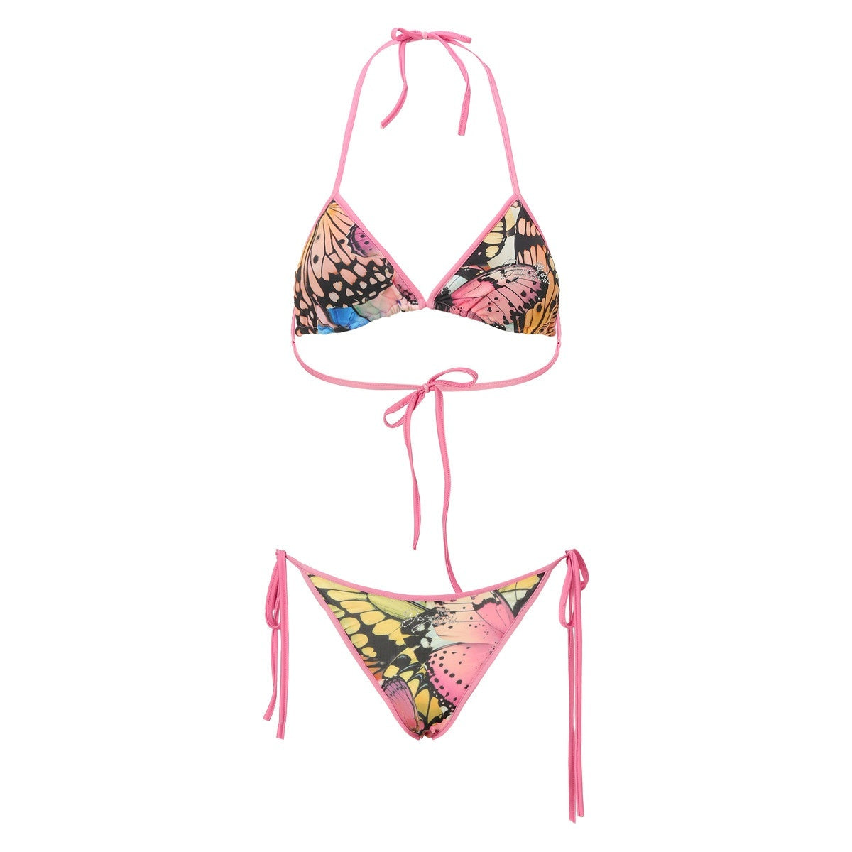 JYOSEI_Padded_Triangle_Bikini_Stretch_Polyester_Beachwear_Top_&_Shorts_Sets_MISSTT