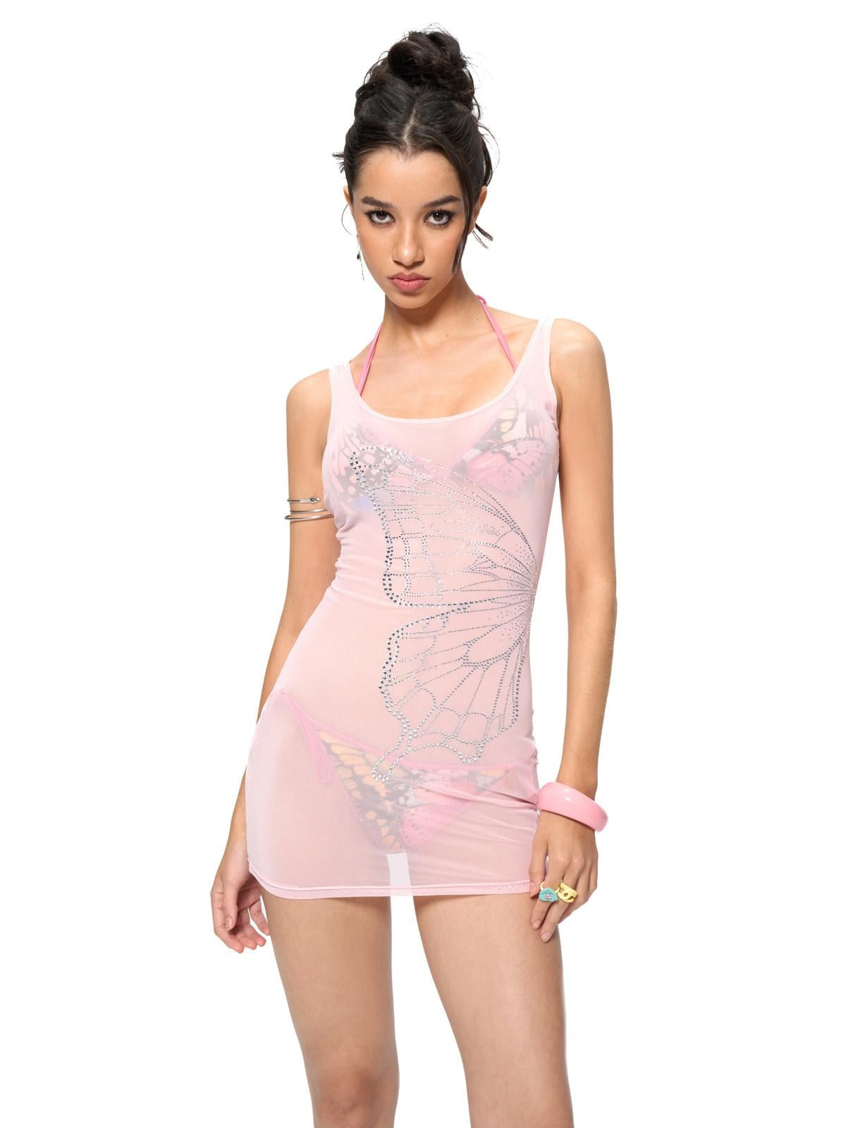 JYOSEI Padded Triangle Bikini Stretch Polyester Beachwear Top & Shorts Sets
