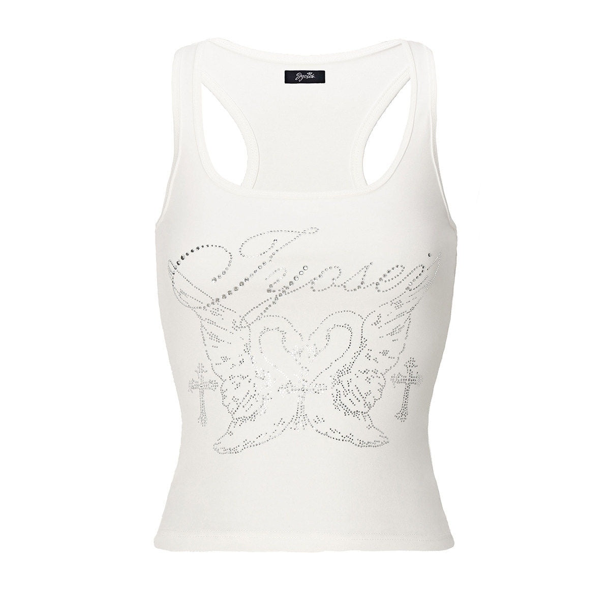 JYOSEI_Sequin_Open_Back_Slim_Racerback_Cropped_Women_Cotton_Animal_Print_Tank_Tops_MISSTT