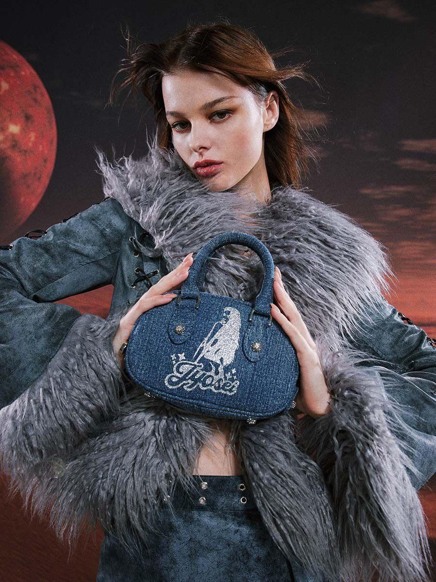 JYOSEI Sexy Denim Mini Chain Shoulder Hot Girl Style Women Fashion Bags