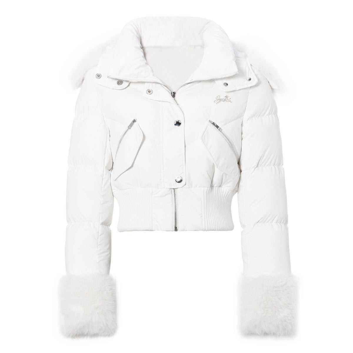 JYOSEI_Warm_Thick_Slim_Short_Hooded_White_Fur_Collar_85%_White_Duck_Down_Jackets_MISSTT