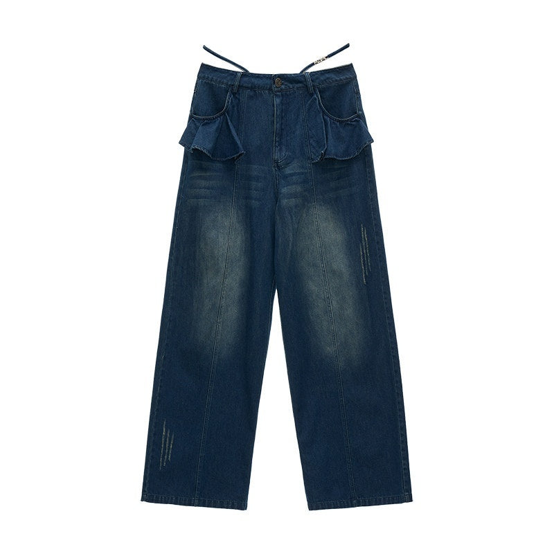MAMC_100%_Cotton_Relaxed_Straight_Natural_Waist_Casual_Women_Black_Jeans_MISSTT