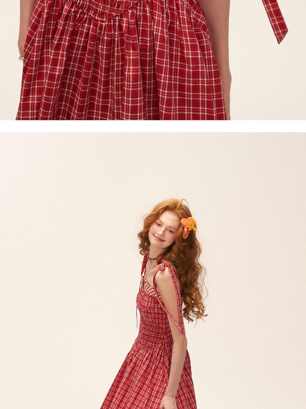 MAMC 100% Cotton Ruched French Style Sleeveless Casual Women Camisole Mini Dresses