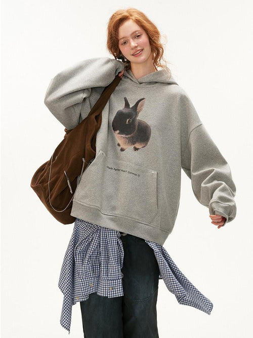 MAMC 100 Percent Cotton Cartoon Anime Loose Fit Commuter Pullover Long Sleeve Hoodie