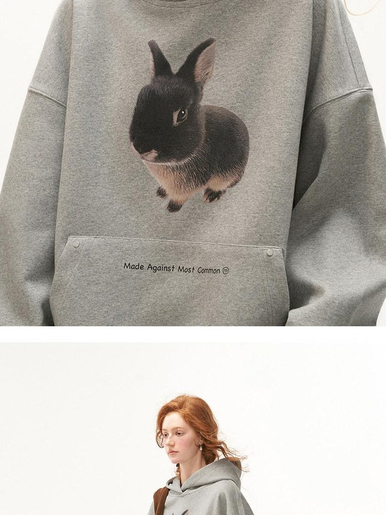 MAMC 100 Percent Cotton Cartoon Anime Loose Fit Commuter Pullover Long Sleeve Hoodie