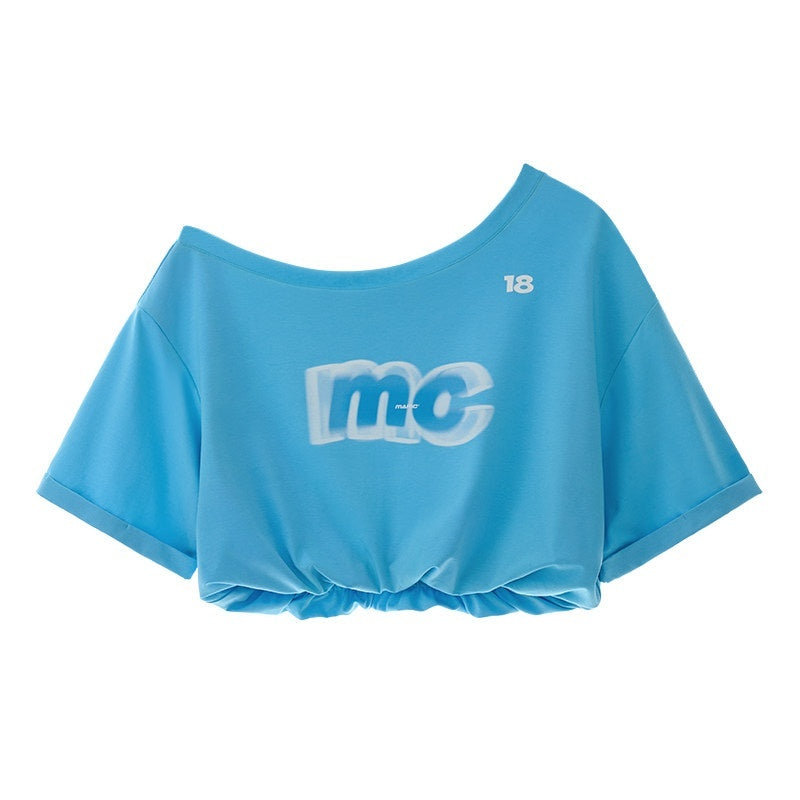 MAMC_Asymmetric_Neckline_Text_Print_Loose_Cotton_Women_Off_Shoulder_Crop_Tops_MISSTT